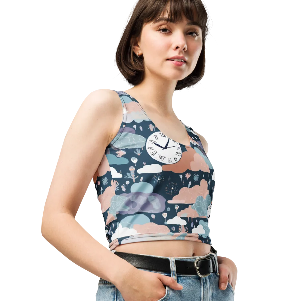 Dreamtime Almanac on Crop Top — Right Front