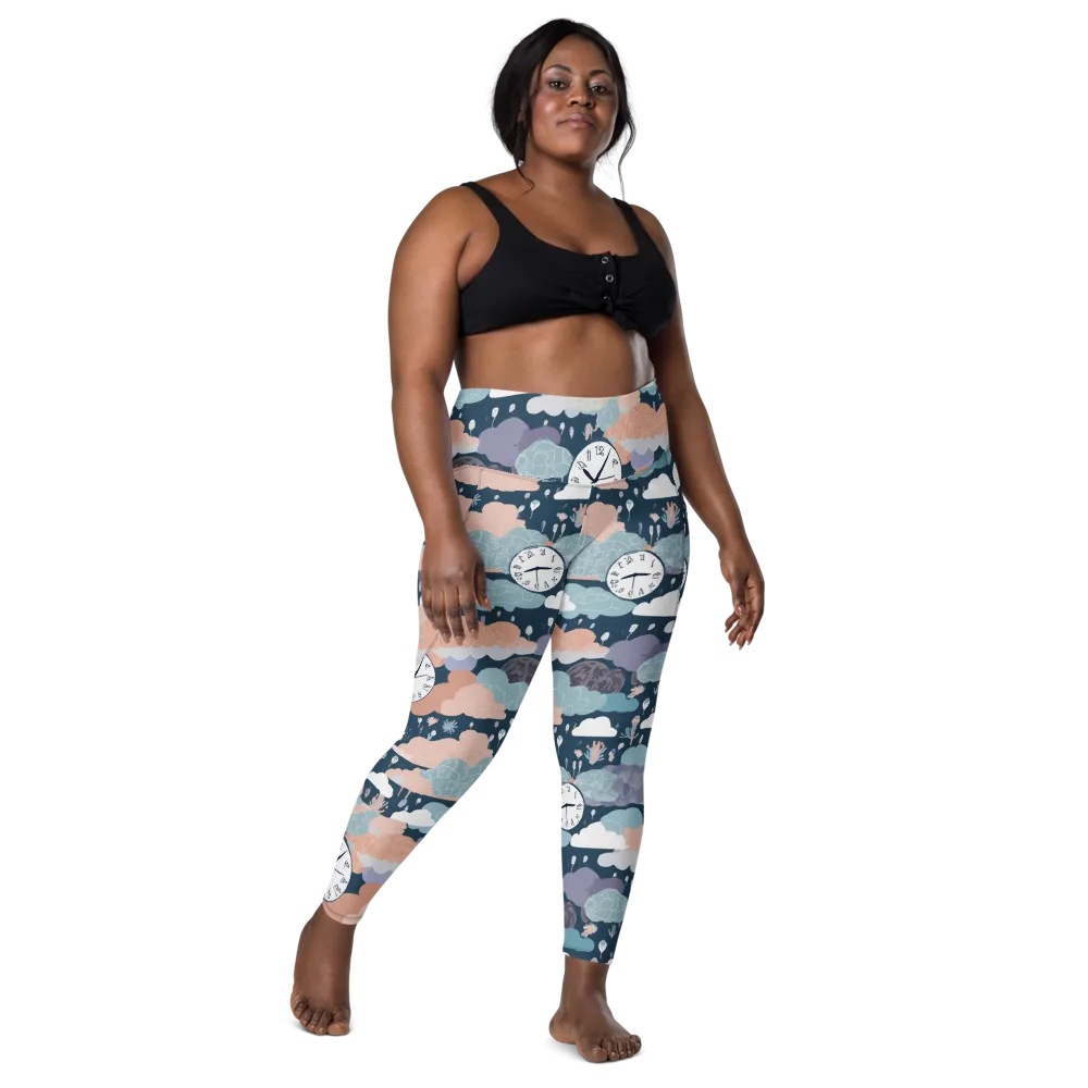 Dreamtime Almanac on Leggings with Pockets — Front