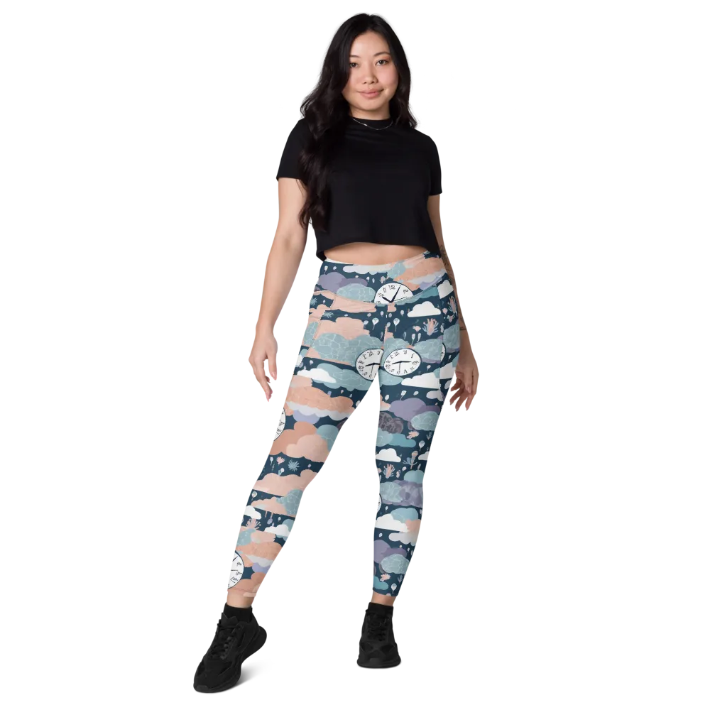 Dreamtime Almanac on Leggings with Pockets — Front