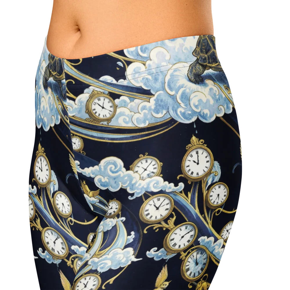Celestial Slowtime on Capri Leggings — Zoomed-in