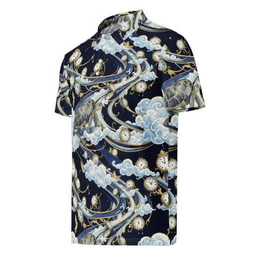 Celestial Slowtime on a Men's Slim Fit Polo Shirt