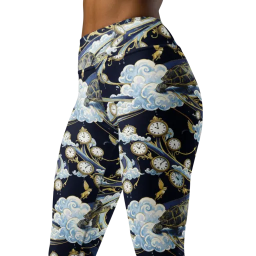 Celestial Slowtime on a Yoga Leggings