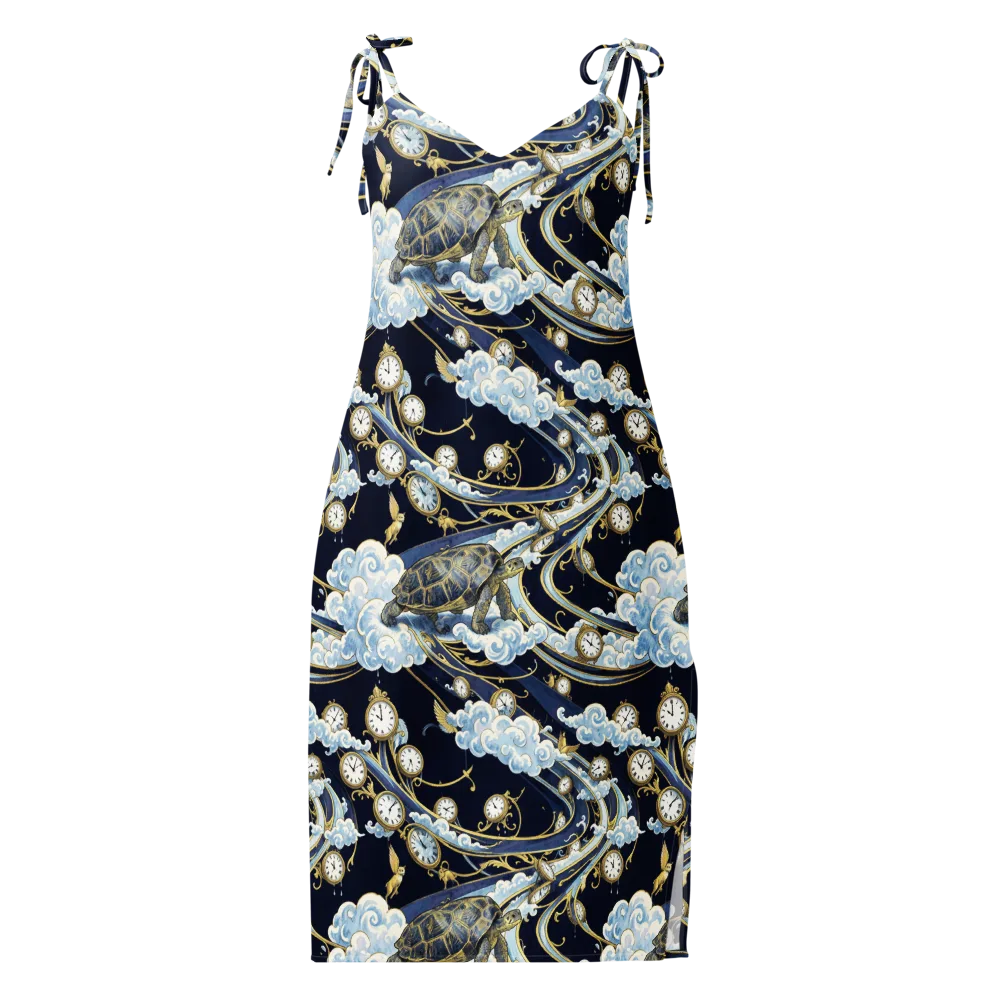 Celestial Slowtime on Slip Dress — Front