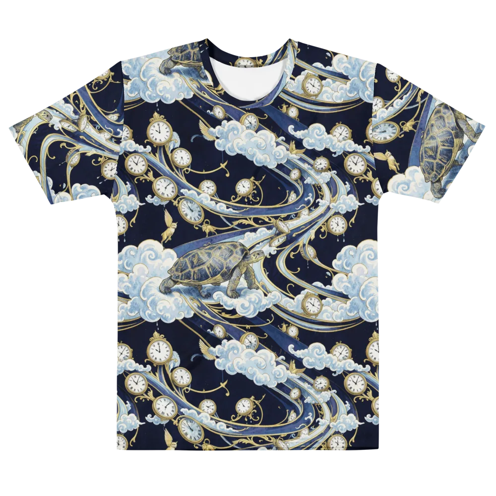 Celestial Slowtime on Men's Cotton Crew Neck T-Shirt — Front