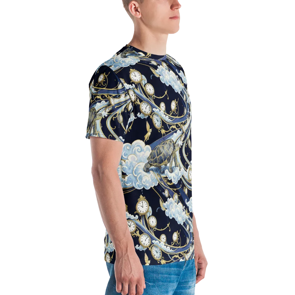 Celestial Slowtime on Men's Crew Neck T-Shirt — Right