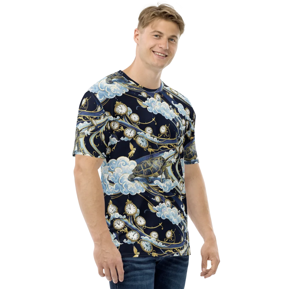 Celestial Slowtime on Men's Crew Neck T-Shirt — Right