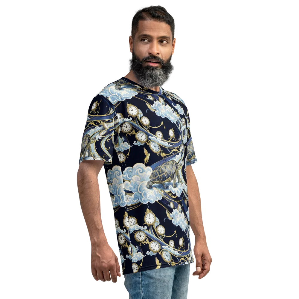 Celestial Slowtime on Men's Crew Neck T-Shirt — Right