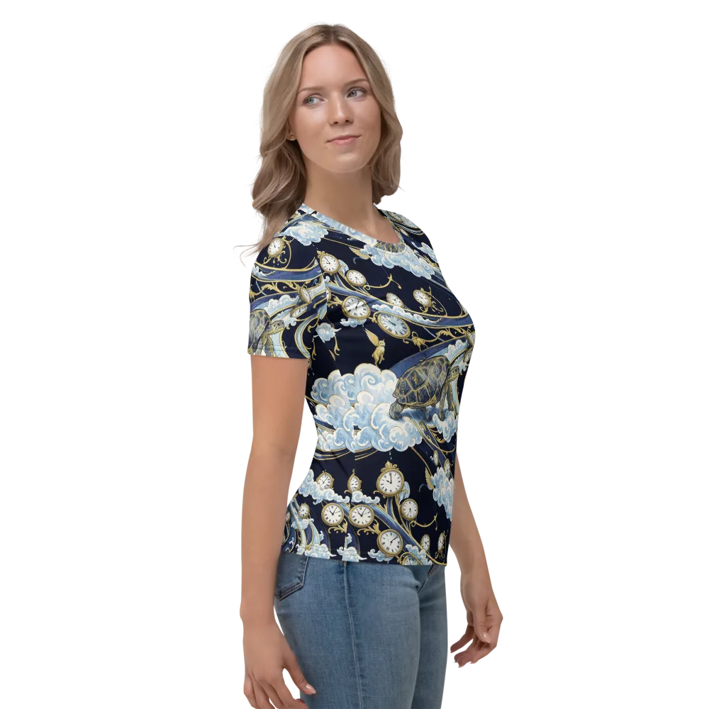 Celestial Slowtime on Women's Crew Neck T-Shirt — Right