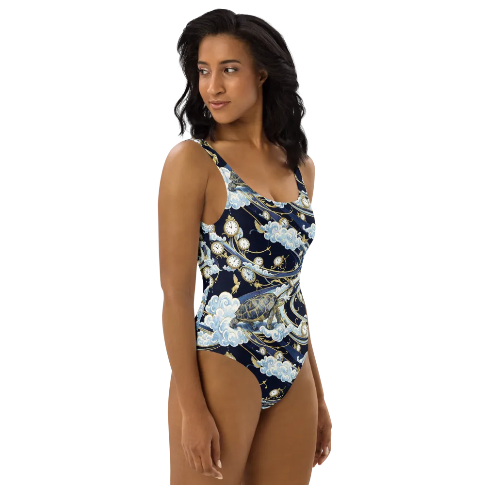 Celestial Slowtime on One-Piece Swimsuit — Right