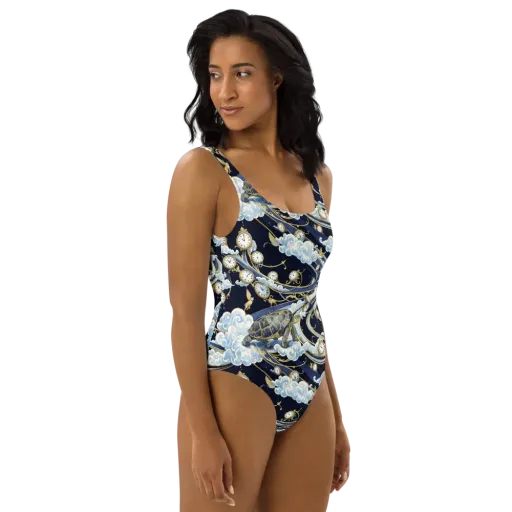 Celestial Slowtime on a One-Piece Swimsuit