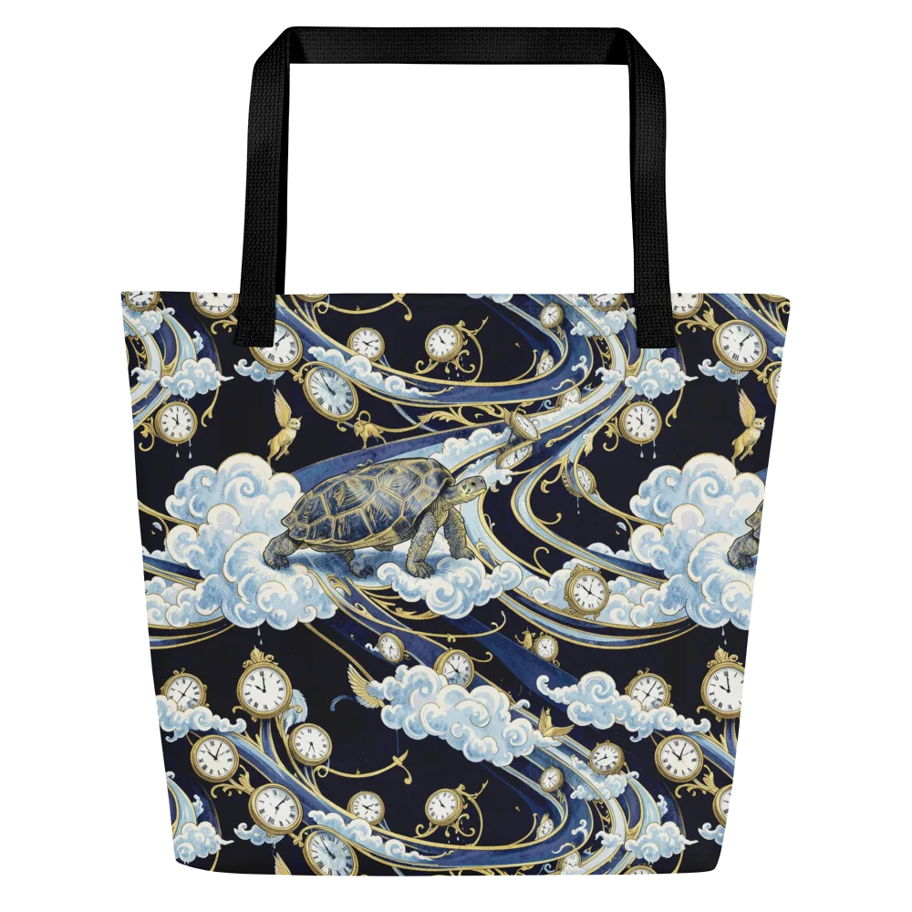 Celestial Slowtime on Large Tote Bag W/ Pocket — Front