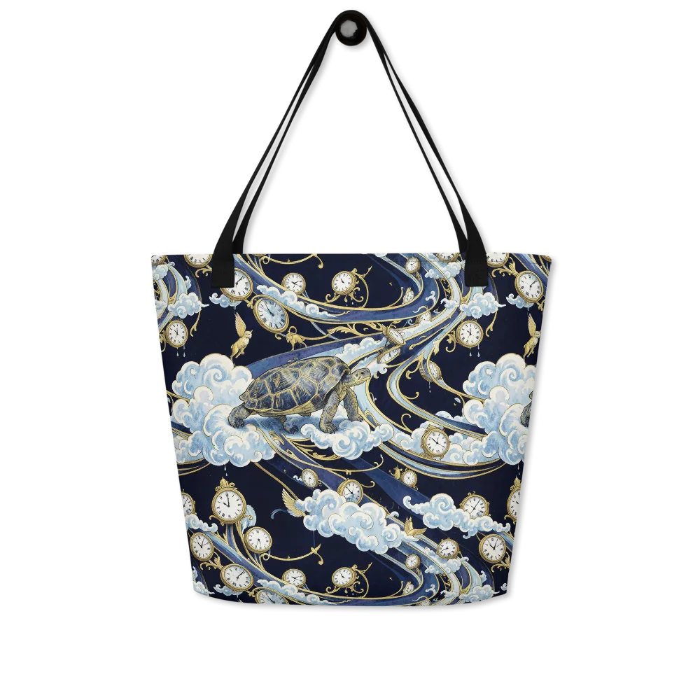 Celestial Slowtime on Large Tote Bag W/ Pocket — Front