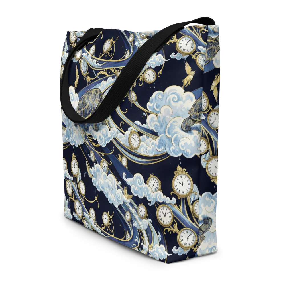 Celestial Slowtime on Large Tote Bag W/ Pocket — Front