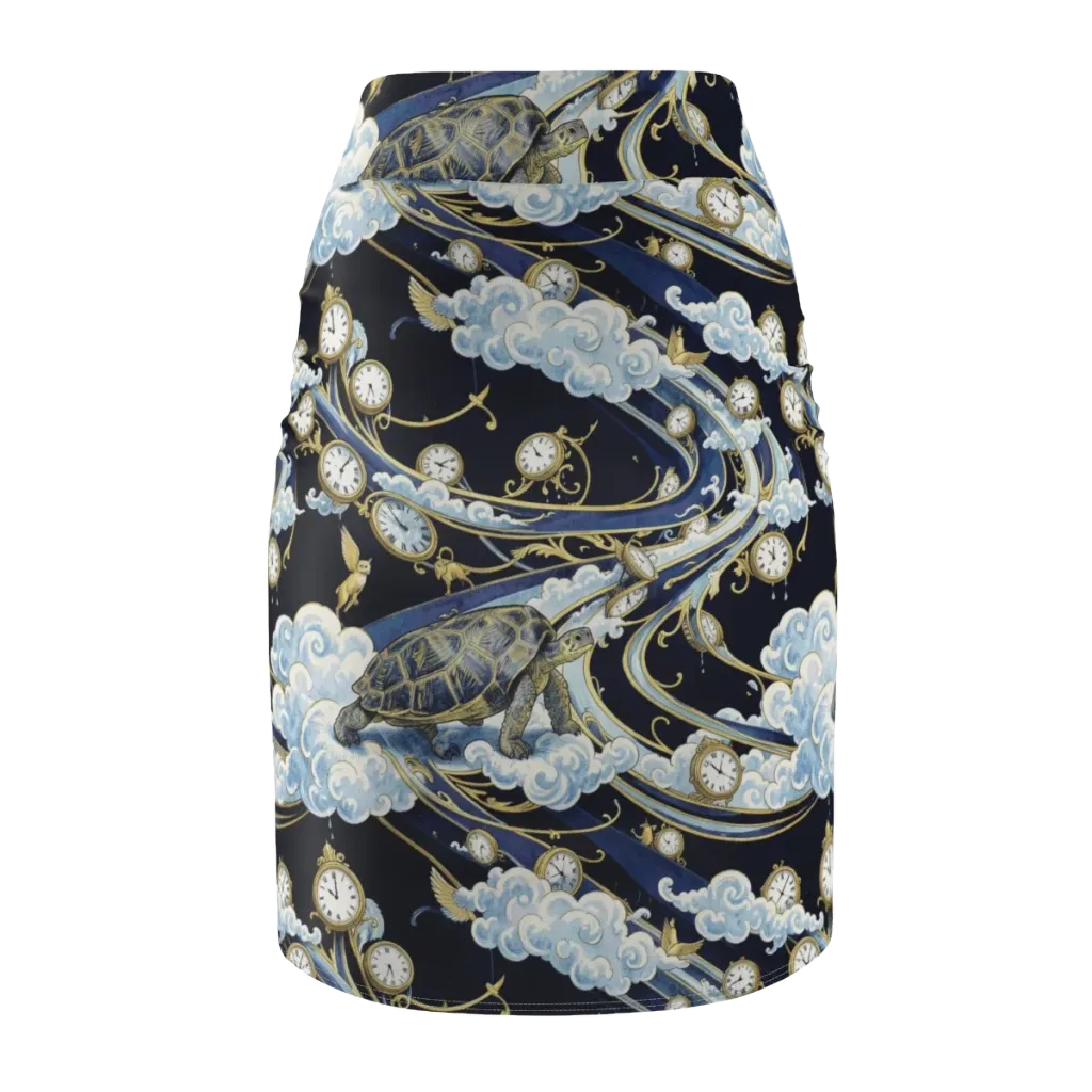 Celestial Slowtime on Pencil Skirt — Back