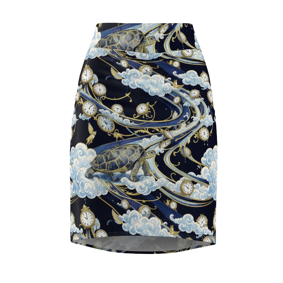 Celestial Slowtime on Pencil Skirt — Front