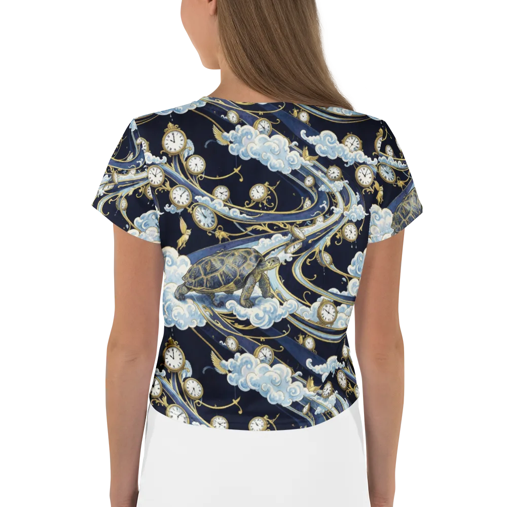 Celestial Slowtime on Crop Tee — Back