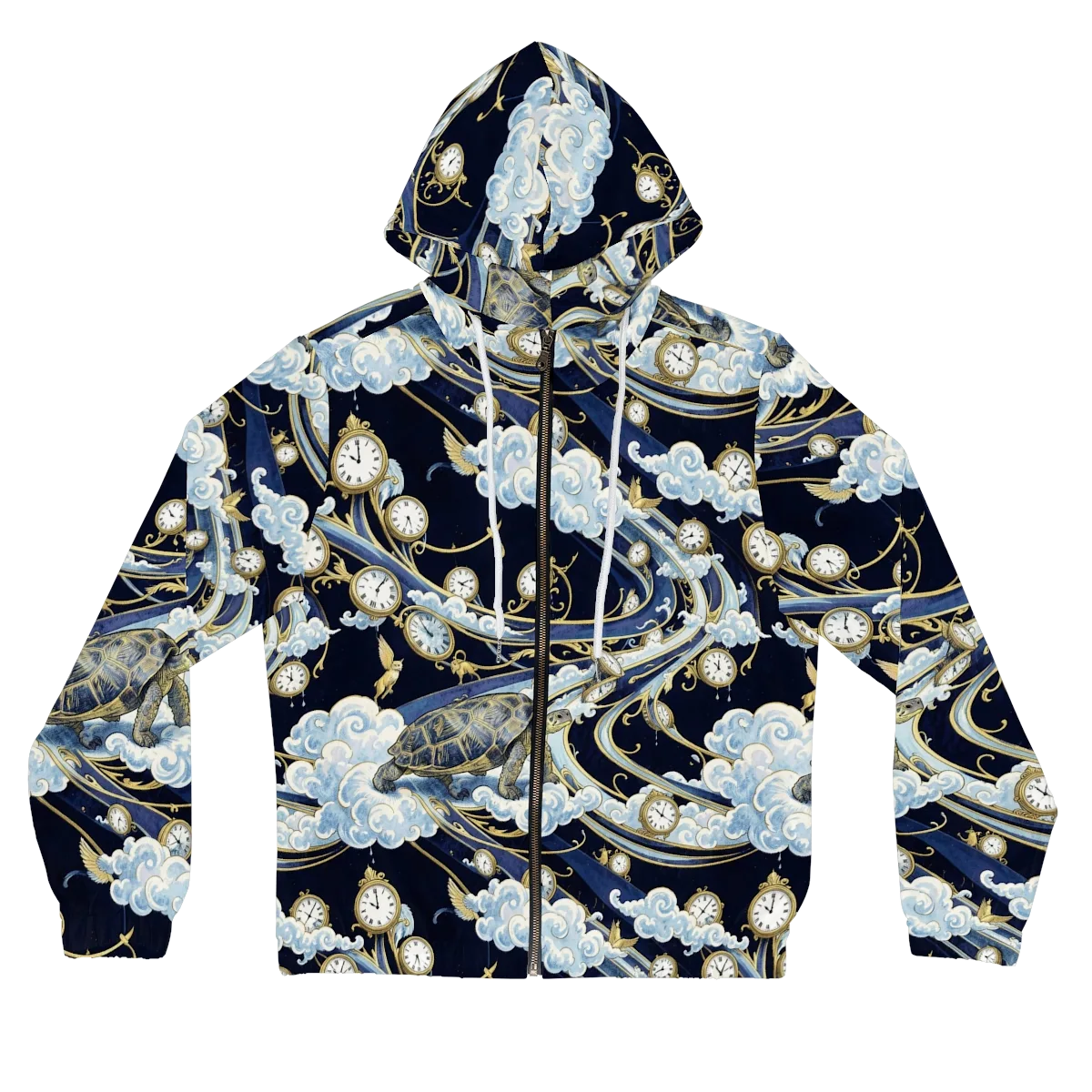 Celestial Slowtime on Women's Full-Zip Hoodie — Front