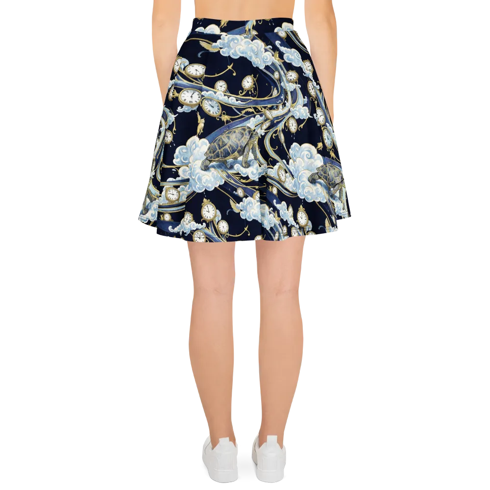 Celestial Slowtime on Skater Skirt — Back