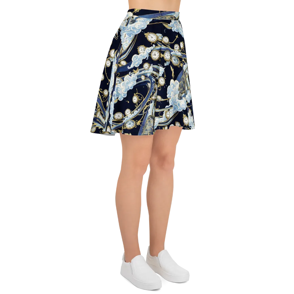 Celestial Slowtime on Skater Skirt — Right