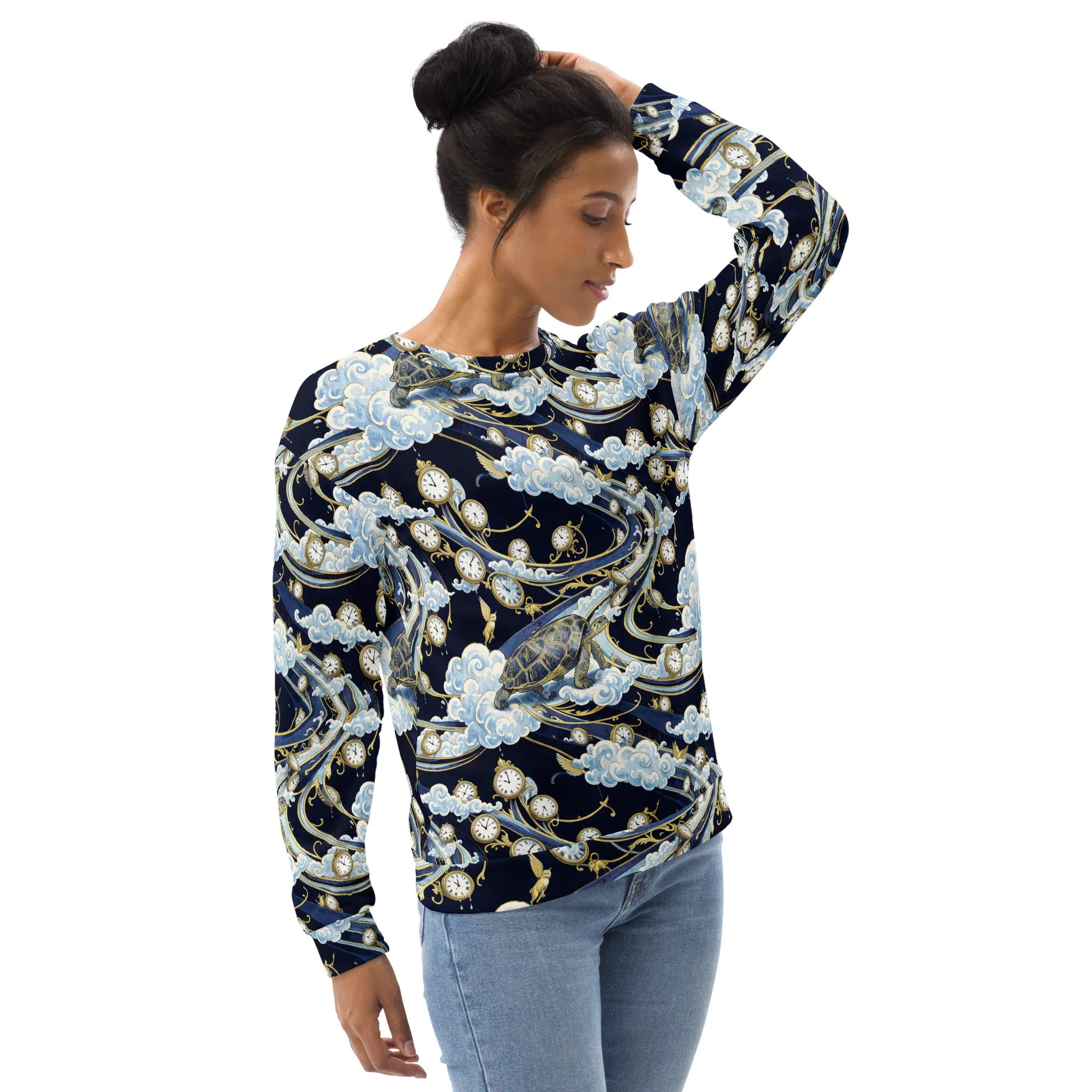 Celestial Slowtime on Sweatshirt — Right Front