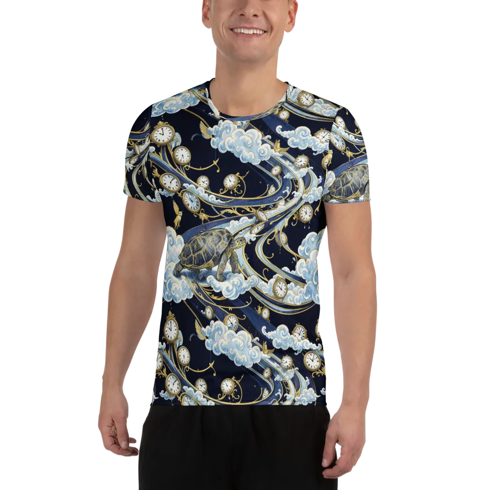 Celestial Slowtime on Men's Athletic T-Shirt — Front