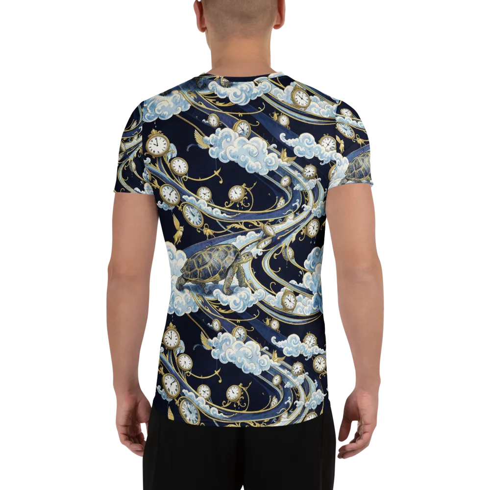 Celestial Slowtime on Men's Athletic T-Shirt — Back