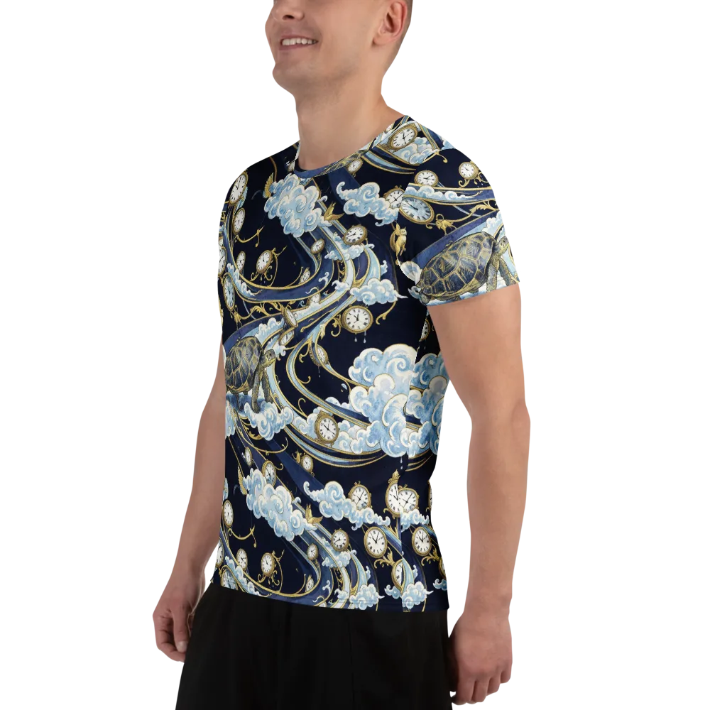 Celestial Slowtime on Men's Athletic T-Shirt — Left