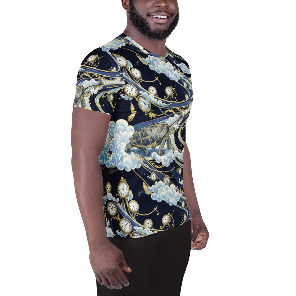 Celestial Slowtime on Men's Athletic T-Shirt — Right