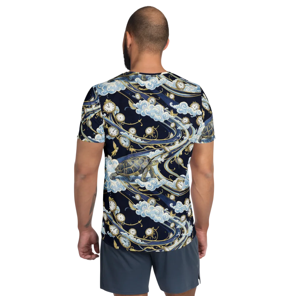 Celestial Slowtime on Men's Athletic T-Shirt — Back