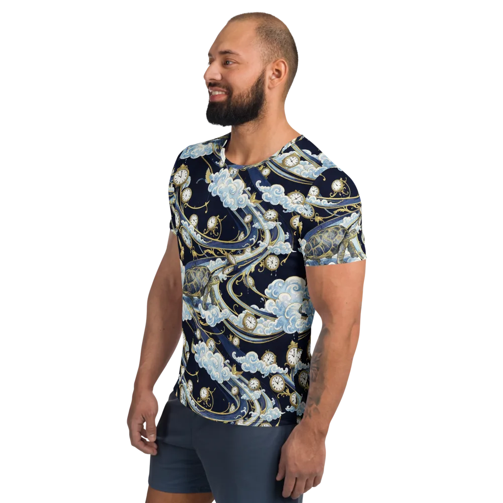Celestial Slowtime on Men's Athletic T-Shirt — Left