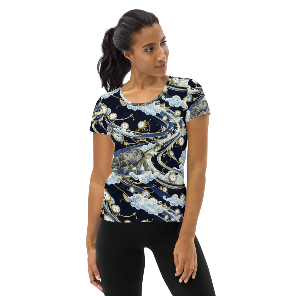Celestial Slowtime on Women's Athletic T-Shirt — Front