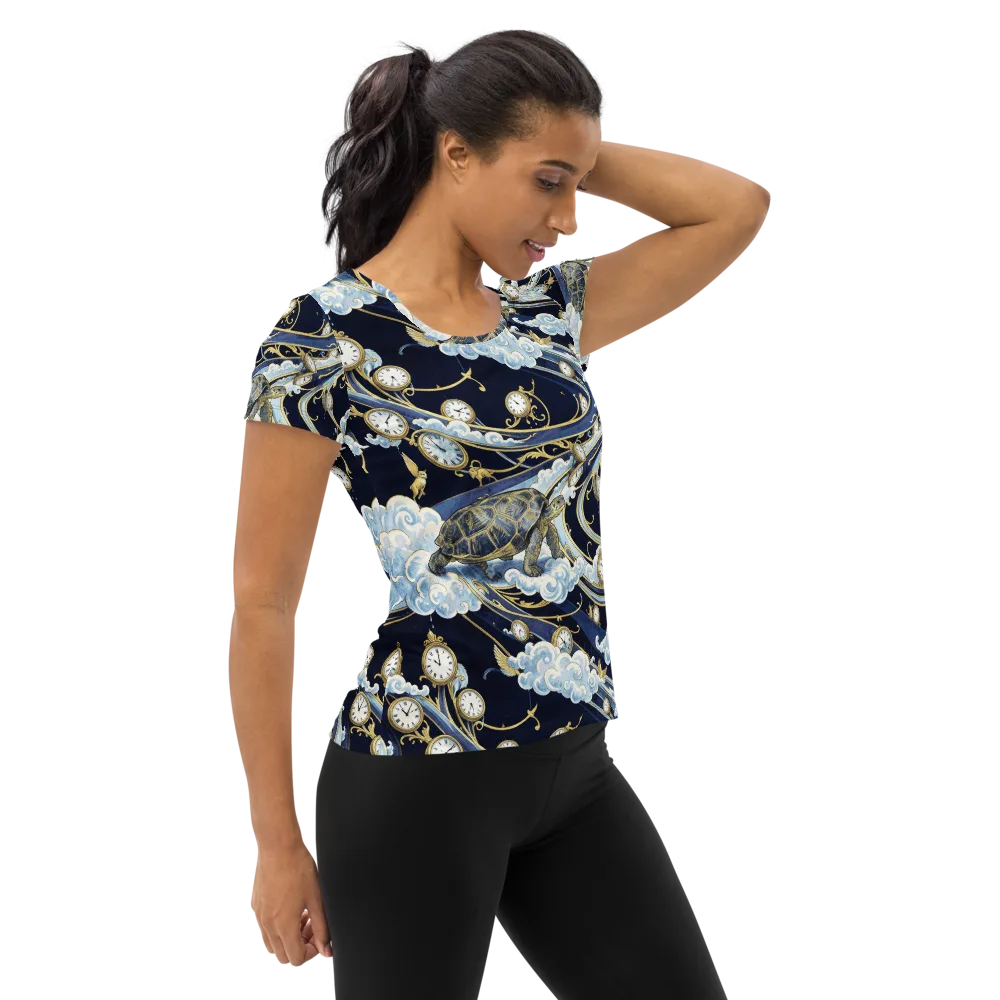 Celestial Slowtime on Women's Athletic T-Shirt — Right