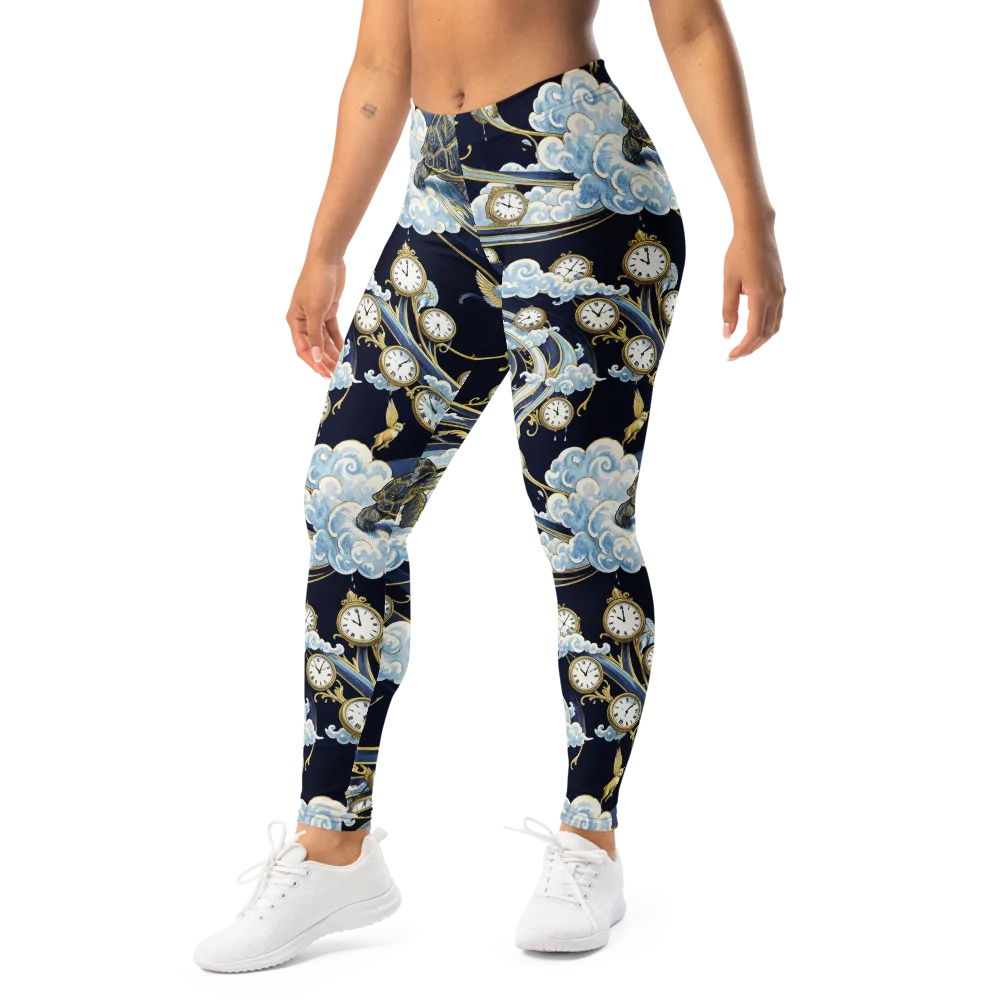 Celestial Slowtime on Leggings — Left Front