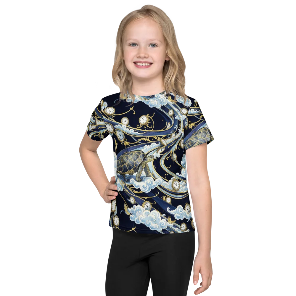 Celestial Slowtime on Kids Crew Neck T-Shirt — Front