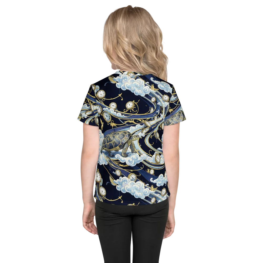 Celestial Slowtime on Kids Crew Neck T-Shirt — Back