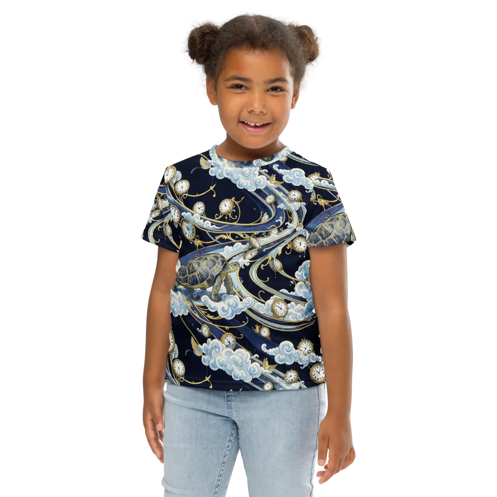 Celestial Slowtime on Kids Crew Neck T-Shirt — Front