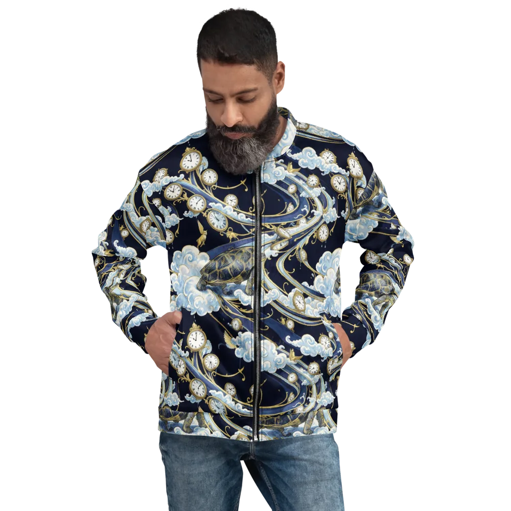Celestial Slowtime on Bomber Jacket — Front