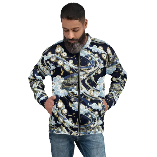 Celestial Slowtime on a Bomber Jacket