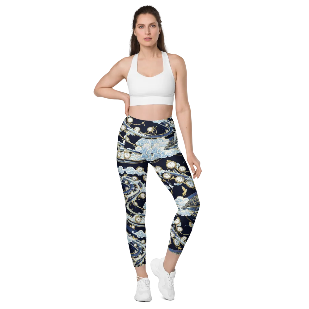 Celestial Slowtime on Leggings with Pockets — Front