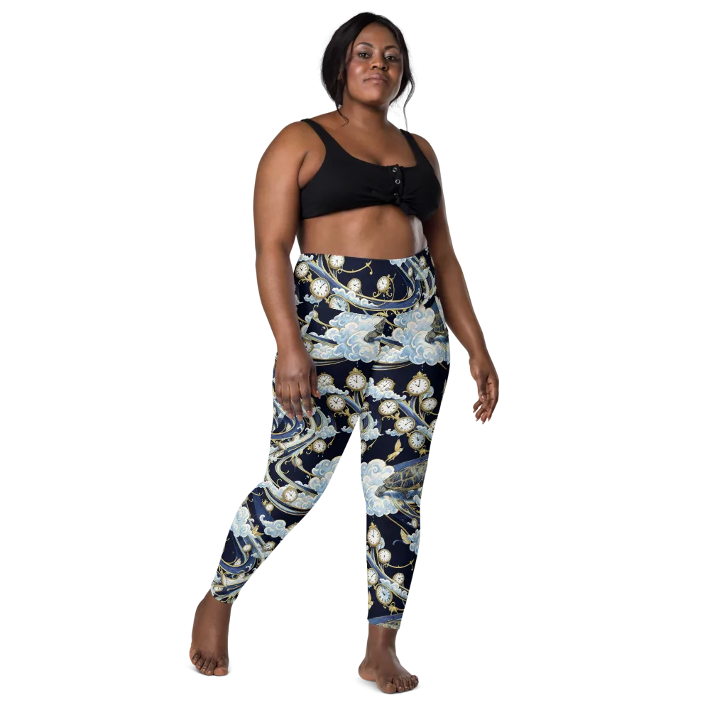 Celestial Slowtime on Leggings with Pockets — Front