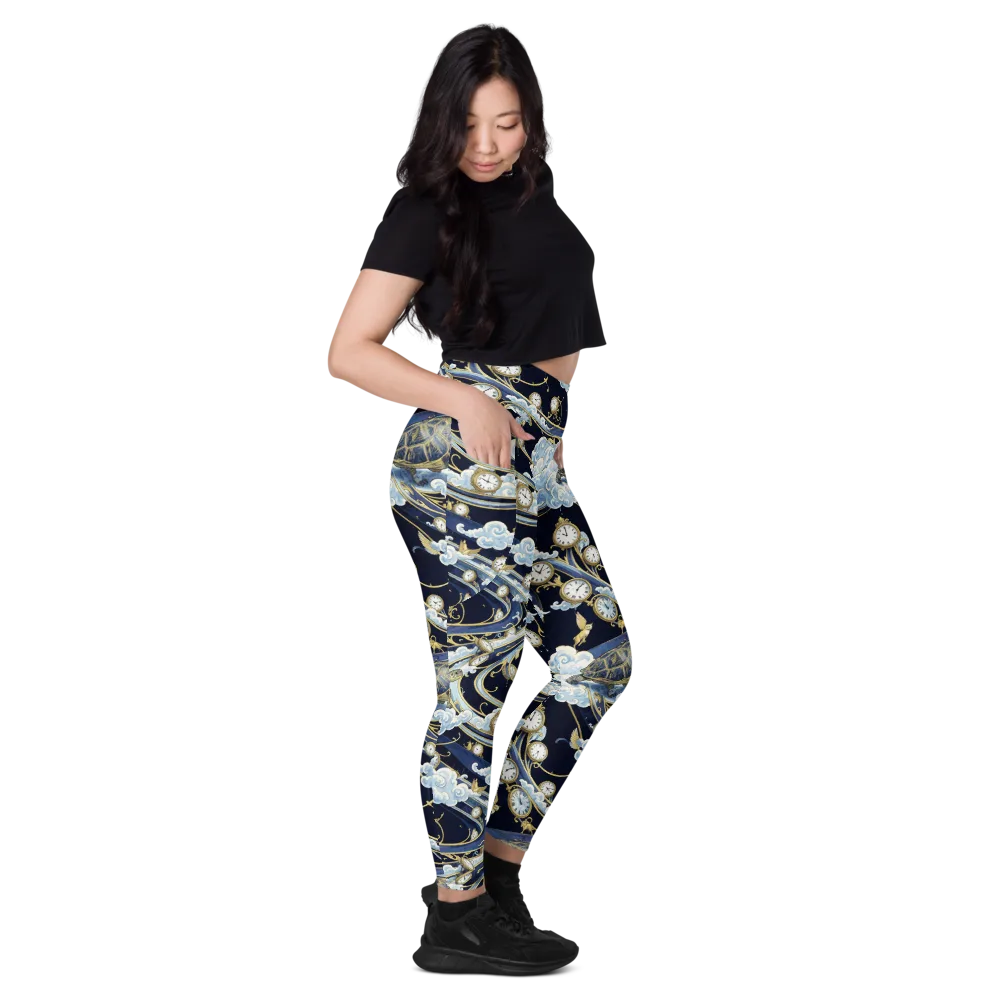 Celestial Slowtime on Leggings with Pockets — Right