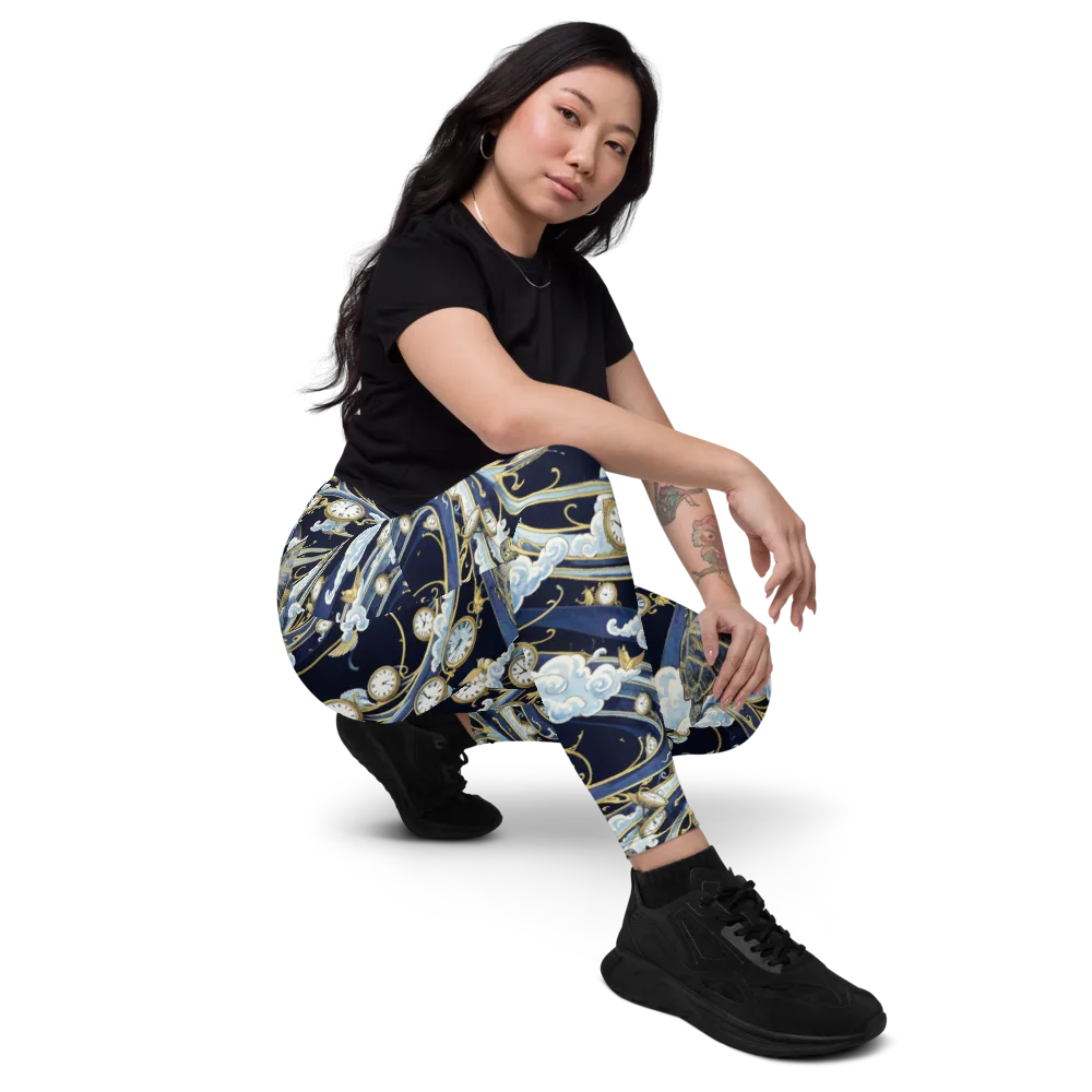 Celestial Slowtime on Leggings with Pockets — Right Front