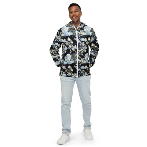 Celestial Slowtime on a Men's Windbreaker