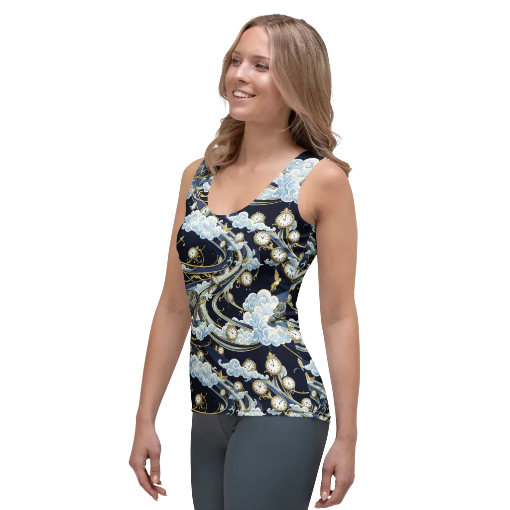 Celestial Slowtime on Women's Tank Top — Left Front