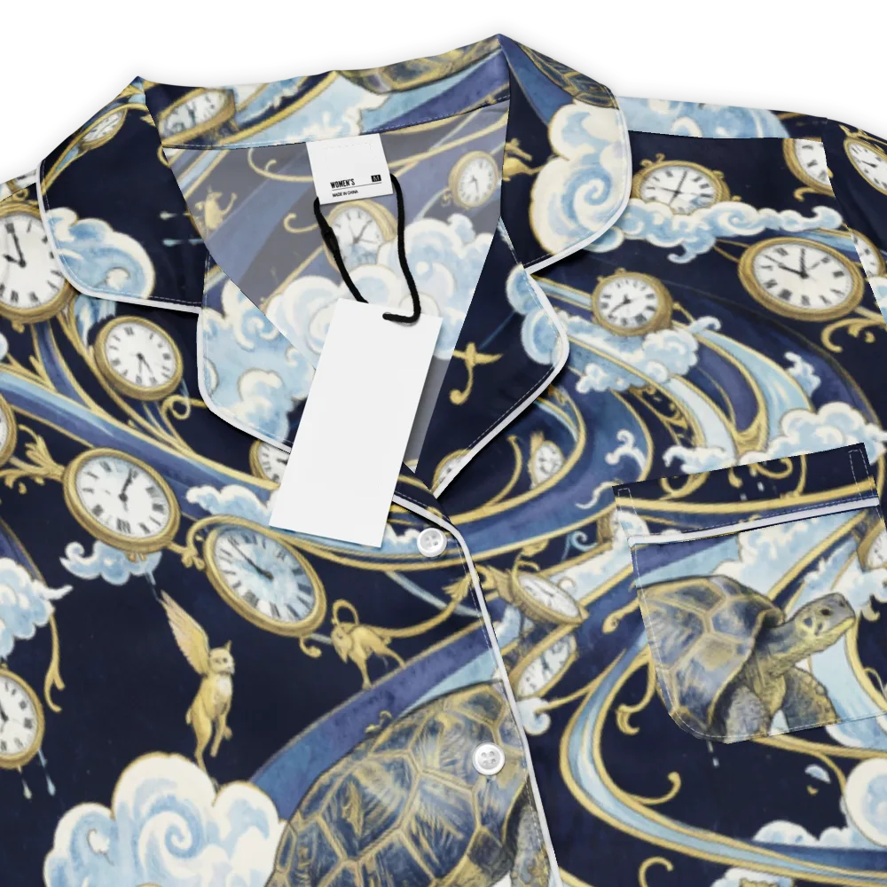 Celestial Slowtime on Women's Short Sleeve Pajama Top — Product details