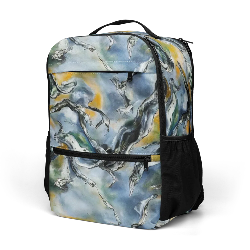 Whale Song on Utility Backpack — Left Front