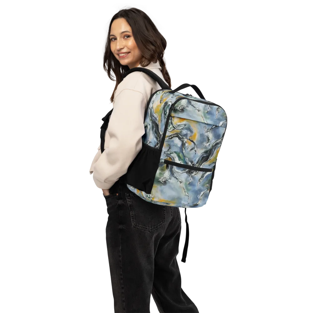 Whale Song on Utility Backpack — Back