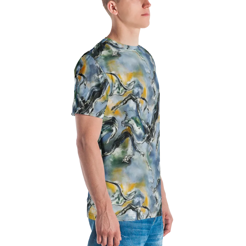 Whale Song on Men's Crew Neck T-Shirt — Right