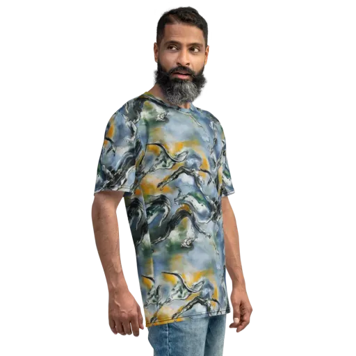 Whale Song on a Men's Crew Neck T-Shirt
