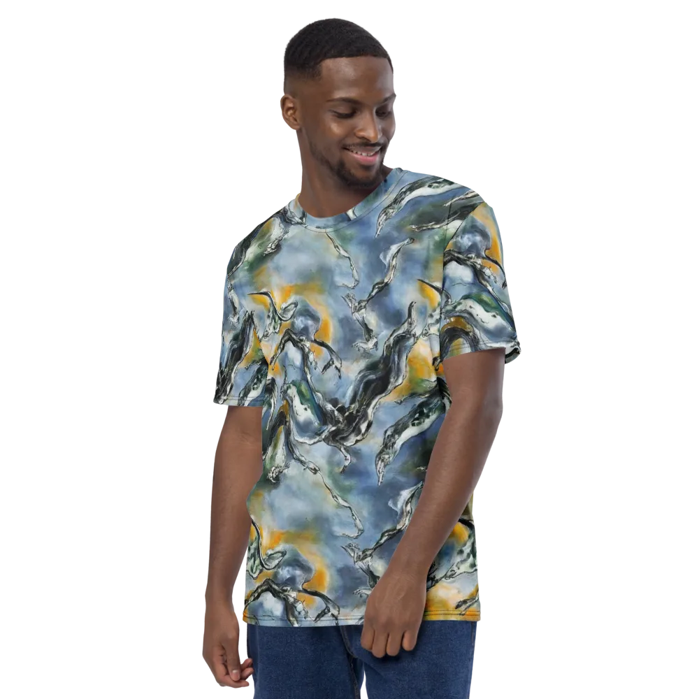 Whale Song on Men's Crew Neck T-Shirt — Left